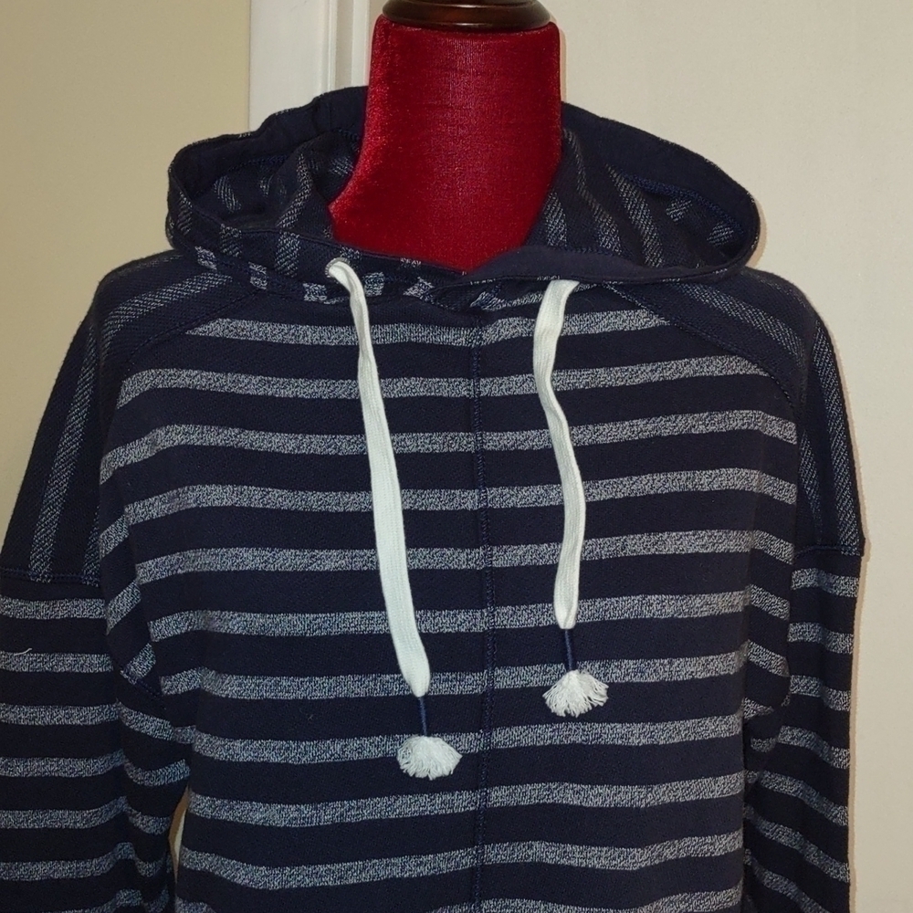 Nautica Navy Seas Summer Hooded Beach Jacket Size: Extra Small. NWT - Picture 2 of 9